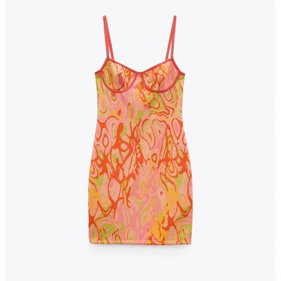 Jacquard dress zara NWT - Picture 4 of 5